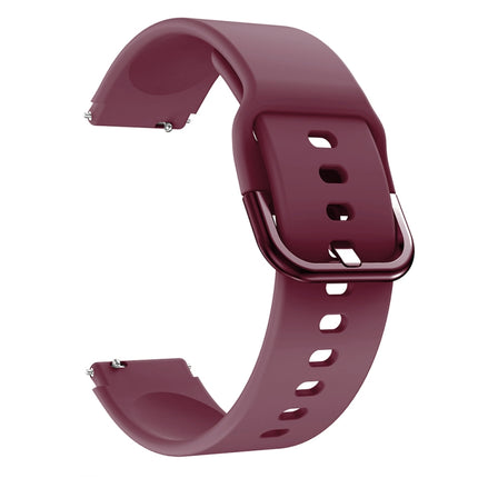 For Xiaomi Mi Watch Electroplating Buckle Silicone Replacement Strap Watchband