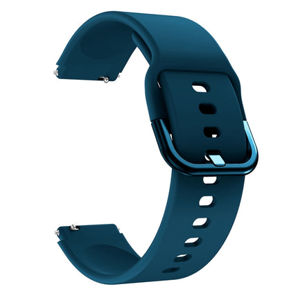 For Xiaomi Mi Watch Electroplating Buckle Silicone Replacement Strap Watchband