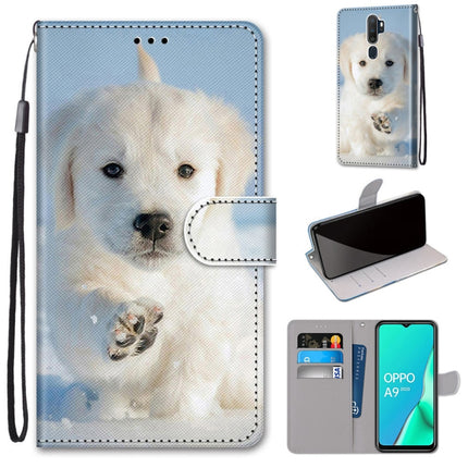 Coloured Drawing Cross Texture Horizontal Flip PU Leather Case with Holder & Card Slots & Wallet & Lanyard, For OPPO A9 (2020) / A5 (2020) / A11X / A11