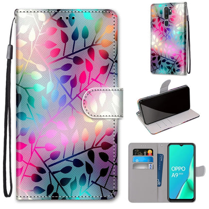 Coloured Drawing Cross Texture Horizontal Flip PU Leather Case with Holder & Card Slots & Wallet & Lanyard, For OPPO A9 (2020) / A5 (2020) / A11X / A11