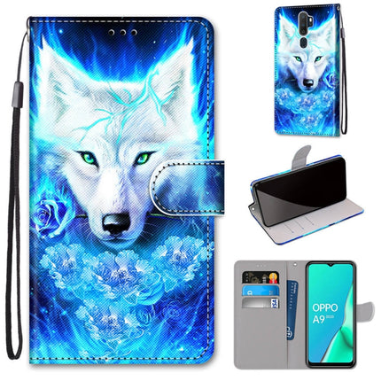 Coloured Drawing Cross Texture Horizontal Flip PU Leather Case with Holder & Card Slots & Wallet & Lanyard, For OPPO A9 (2020) / A5 (2020) / A11X / A11