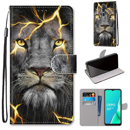 Coloured Drawing Cross Texture Horizontal Flip PU Leather Case with Holder & Card Slots & Wallet & Lanyard, For OPPO A9 (2020) / A5 (2020) / A11X / A11