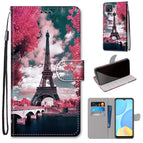 For OPPO A15 / A15s / Pink Flower Tower Bridge