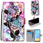 For OPPO A15 / A15s / Color Bottom Hollow Flower