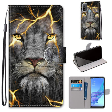 Coloured Drawing Cross Texture Horizontal Flip PU Leather Case with Holder & Card Slots & Wallet & Lanyard, For OPPO A53 4G(2020) / A53s / A32 / A33 (2020)