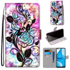 For OPPO F17 Pro / A93 4G / Reno4 Lite / Reno4 F / Color Bottom Hollow Flower