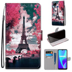 For OPPO Realme C15 / C12 / C25 / 7i (Global) / Narzo 20 / 30A / Pink Flower Tower Bridge