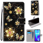 For OPPO Realme C15 / C12 / C25 / 7i (Global) / Narzo 20 / 30A / Gold Diamond Butterfly