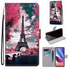 For Xiaomi Redmi K40 / K40 Pro / K40 Pro+ / Mi 11i / Poco F3 / Pink Flower Tower Bridge