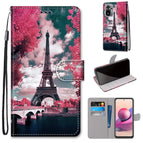For Xiaomi Redmi Note 10 4G / Note 10s / Pink Flower Tower Bridge