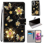 For Xiaomi Redmi Note 10 4G / Note 10s / Gold Diamond Butterfly