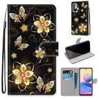 For Xiaomi Redmi Note 10 5G / Gold Diamond Butterfly