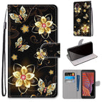 For Samsung Galaxy Xcover 5 / Gold Diamond Butterfly