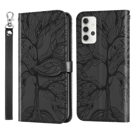 Life of Tree Embossing Pattern Horizontal Flip Leather Case with Holder & Card Slot & Wallet & Photo Frame & Lanyard, For Samsung Galaxy A02, For Samsung Galaxy A32 5G, For Samsung Galaxy M62, For Xiaomi Mi 11