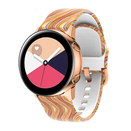 Silicone Printing Replacement Strap Watchband, For Samsung Galaxy Watch 42mm