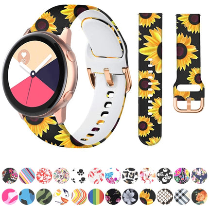 Silicone Printing Replacement Strap Watchband, For Samsung Galaxy Watch 42mm