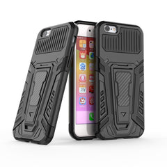 War Chariot Series Armor All-inclusive Shockproof PC + TPU Protective Case with Invisible Holder