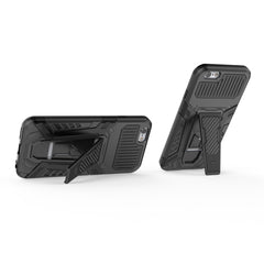 War Chariot Series Armor All-inclusive Shockproof PC + TPU Protective Case with Invisible Holder