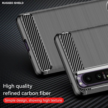 Brushed Texture Carbon Fiber TPU Case, For Sony Xperia 10 III, For Sony Xperia 1 III