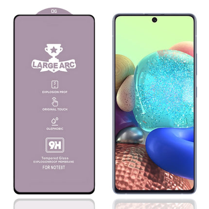 9H HD Large Arc High Alumina Full Screen Tempered Glass Film, For Samsung Galaxy A71 5G (1 PCS)