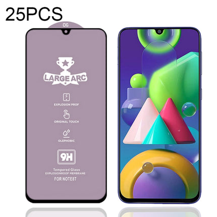 25 PCS 9H HD Large Arc High Alumina Full Screen Tempered Glass Film, For Samsung Galaxy M11 (25 PCS), For Samsung Galaxy M21 / M21 2021 (25 PCS), For Samsung Galaxy M31 (25 PCS), For Samsung Galaxy M31s (25 PCS), For Samsung Galaxy M51 (25 PCS)        ...