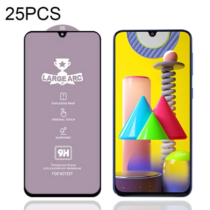 25 PCS 9H HD Large Arc High Alumina Full Screen Tempered Glass Film, For Samsung Galaxy M11 (25 PCS), For Samsung Galaxy M21 / M21 2021 (25 PCS), For Samsung Galaxy M31 (25 PCS), For Samsung Galaxy M31s (25 PCS), For Samsung Galaxy M51 (25 PCS)        ...