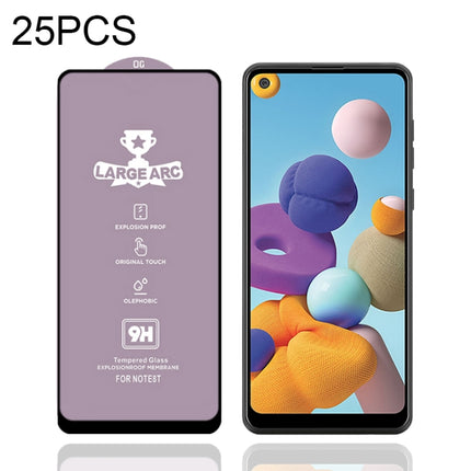 25 PCS 9H HD Large Arc High Alumina Full Screen Tempered Glass Film, For Samsung Galaxy M11 (25 PCS), For Samsung Galaxy M21 / M21 2021 (25 PCS), For Samsung Galaxy M31 (25 PCS), For Samsung Galaxy M31s (25 PCS), For Samsung Galaxy M51 (25 PCS)        ...