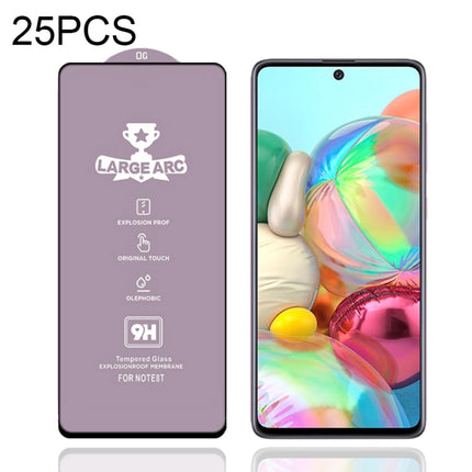 25 PCS 9H HD Large Arc High Alumina Full Screen Tempered Glass Film, For Samsung Galaxy M11 (25 PCS), For Samsung Galaxy M21 / M21 2021 (25 PCS), For Samsung Galaxy M31 (25 PCS), For Samsung Galaxy M31s (25 PCS), For Samsung Galaxy M51 (25 PCS)        ...