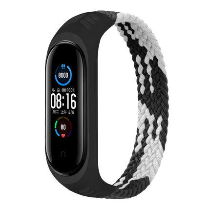 For Xiaomi Mi Band 6 / 5 / 4 / 3 / 2 Universal Silicone Elasticity Weave Replacement Strap Watchband, XS 140mm, S 150mm
