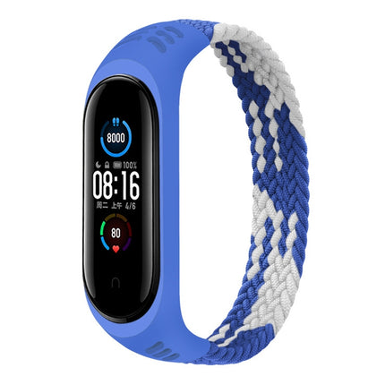 For Xiaomi Mi Band 6 / 5 / 4 / 3 / 2 Universal Silicone Elasticity Weave Replacement Strap Watchband, XS 140mm, S 150mm