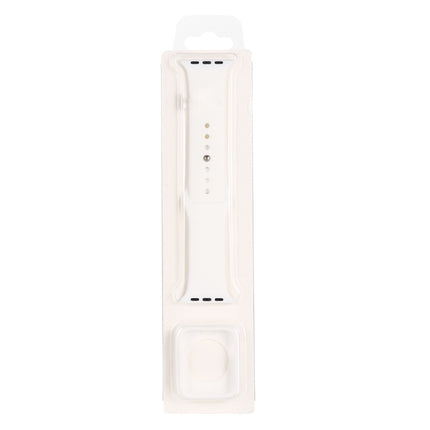 Silicone Replacement Strap Watchband + Watch Protective Case Set, For Apple Watch Series 9 / 8 / 7 41mm