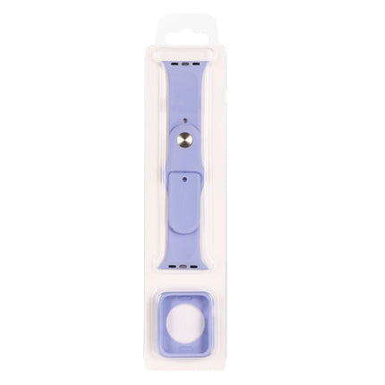 Silicone Replacement Strap Watchband + Watch Protective Case Set, For Apple Watch Series 9 / 8 / 7 45mm