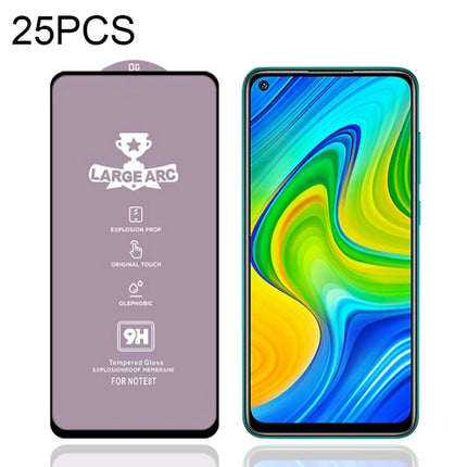 25 PCS 9H HD Large Arc High Alumina Full Screen Tempered Glass Film, For Xiaomi Redmi Note 9T (25 PCS), For Xiaomi Redmi 9 Power (25 PCS), For Xiaomi Redmi 9T (25 PCS), For Xiaomi Redmi 10X 4G (25 PCS), For Xiaomi Redmi 10X 5G (25 PCS)                 ...