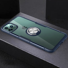 Stoßfeste transparente TPU- und Acryl-Schutzhülle mit Ringhalterung, für iPhone 11, für iPhone 11 Pro, für iPhone 11 Pro Max