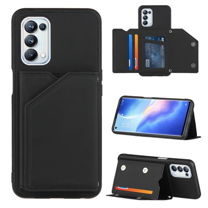 Skin Feel PU + TPU + PC Back Cover Shockproof Case with Card Slots & Holder & Photo Frame, For OPPO A93 5G, For OPPO A94, For Samsung Galaxy A02s (US Version), For Samsung Galaxy A02s (EU Version), For Samsung Galaxy A32 5G