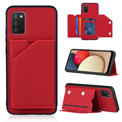 Skin Feel PU + TPU + PC Back Cover Shockproof Case with Card Slots & Holder & Photo Frame, For OPPO A93 5G, For OPPO A94, For Samsung Galaxy A02s (US Version), For Samsung Galaxy A02s (EU Version), For Samsung Galaxy A32 5G