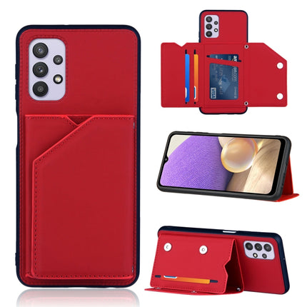 Skin Feel PU + TPU + PC Back Cover Shockproof Case with Card Slots & Holder & Photo Frame, For OPPO A93 5G, For OPPO A94, For Samsung Galaxy A02s (US Version), For Samsung Galaxy A02s (EU Version), For Samsung Galaxy A32 5G