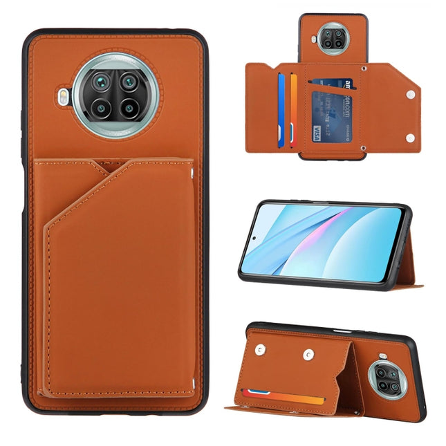 Skin Feel PU + TPU + PC Back Cover Shockproof Case with Card Slots & Holder & Photo Frame, For Xiaomi Mi 10T Lite 5G, For Xiaomi Mi 10T 5G / 10T Pro 5G, For Xiaomi Mi 11, For Xiaomi Poco M3 / Redmi Note 9, For OnePlus 9