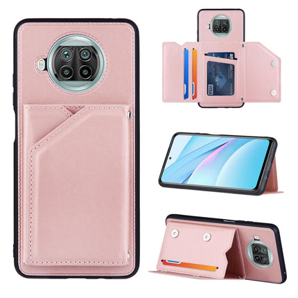 Skin Feel PU + TPU + PC Back Cover Shockproof Case with Card Slots & Holder & Photo Frame, For Xiaomi Mi 10T Lite 5G, For Xiaomi Mi 10T 5G / 10T Pro 5G, For Xiaomi Mi 11, For Xiaomi Poco M3 / Redmi Note 9, For OnePlus 9