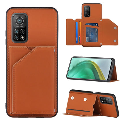 Skin Feel PU + TPU + PC Back Cover Shockproof Case with Card Slots & Holder & Photo Frame, For Xiaomi Mi 10T Lite 5G, For Xiaomi Mi 10T 5G / 10T Pro 5G, For Xiaomi Mi 11, For Xiaomi Poco M3 / Redmi Note 9, For OnePlus 9