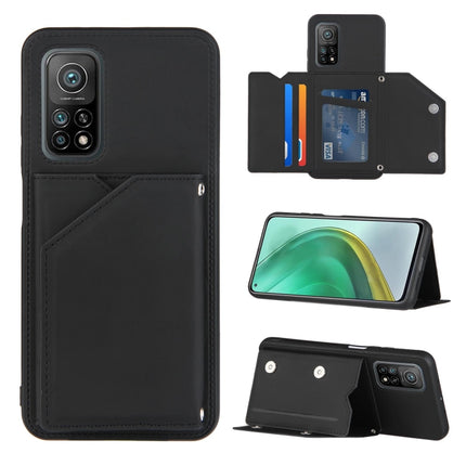 Skin Feel PU + TPU + PC Back Cover Shockproof Case with Card Slots & Holder & Photo Frame, For Xiaomi Mi 10T Lite 5G, For Xiaomi Mi 10T 5G / 10T Pro 5G, For Xiaomi Mi 11, For Xiaomi Poco M3 / Redmi Note 9, For OnePlus 9