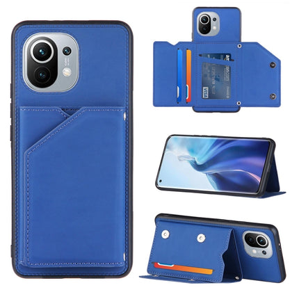 Skin Feel PU + TPU + PC Back Cover Shockproof Case with Card Slots & Holder & Photo Frame, For Xiaomi Mi 10T Lite 5G, For Xiaomi Mi 10T 5G / 10T Pro 5G, For Xiaomi Mi 11, For Xiaomi Poco M3 / Redmi Note 9, For OnePlus 9