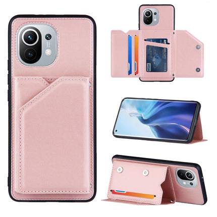 Skin Feel PU + TPU + PC Back Cover Shockproof Case with Card Slots & Holder & Photo Frame, For Xiaomi Mi 10T Lite 5G, For Xiaomi Mi 10T 5G / 10T Pro 5G, For Xiaomi Mi 11, For Xiaomi Poco M3 / Redmi Note 9, For OnePlus 9