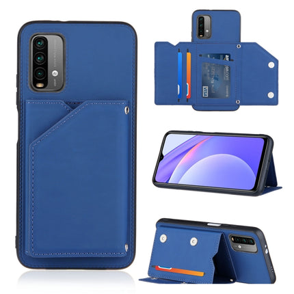 Skin Feel PU + TPU + PC Back Cover Shockproof Case with Card Slots & Holder & Photo Frame, For Xiaomi Mi 10T Lite 5G, For Xiaomi Mi 10T 5G / 10T Pro 5G, For Xiaomi Mi 11, For Xiaomi Poco M3 / Redmi Note 9, For OnePlus 9