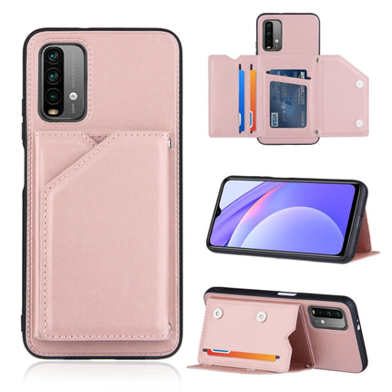 Skin Feel PU + TPU + PC Back Cover Shockproof Case with Card Slots & Holder & Photo Frame, For Xiaomi Mi 10T Lite 5G, For Xiaomi Mi 10T 5G / 10T Pro 5G, For Xiaomi Mi 11, For Xiaomi Poco M3 / Redmi Note 9, For OnePlus 9