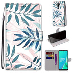 For OPPO A9 (2020) / A5 (2020) / A11X / A11 / Pink Green Leaf