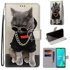 For OPPO A9 (2020) / A5 (2020) / A11X / A11 / Golden Chain Grey Cat