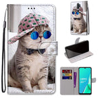 For OPPO A9 (2020) / A5 (2020) / A11X / A11 / Slant Hat Blue Mirror Cat