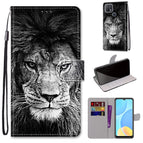 For OPPO A15 / A15s / Black White Lion Head