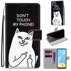 For OPPO A15 / A15s / Middle Finger White Cat